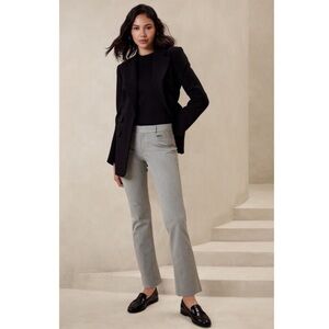 Banana Republic Sloan Mid-Rise Straight Trouser Ankle Pant Career Grey 12